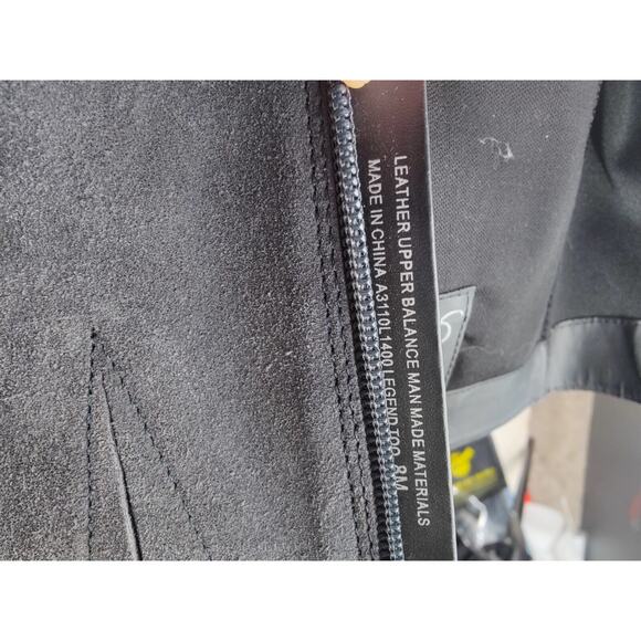 Vintage leather Y2K Fergie biker knee high Boots Sz 8 - Picture 7 of 9